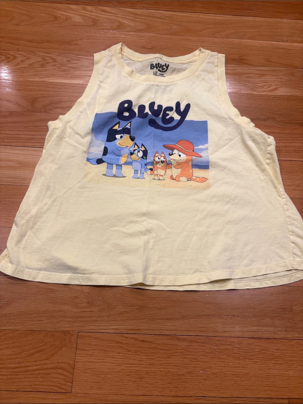 Bluey Yellow Graphic Tank Top for Kids